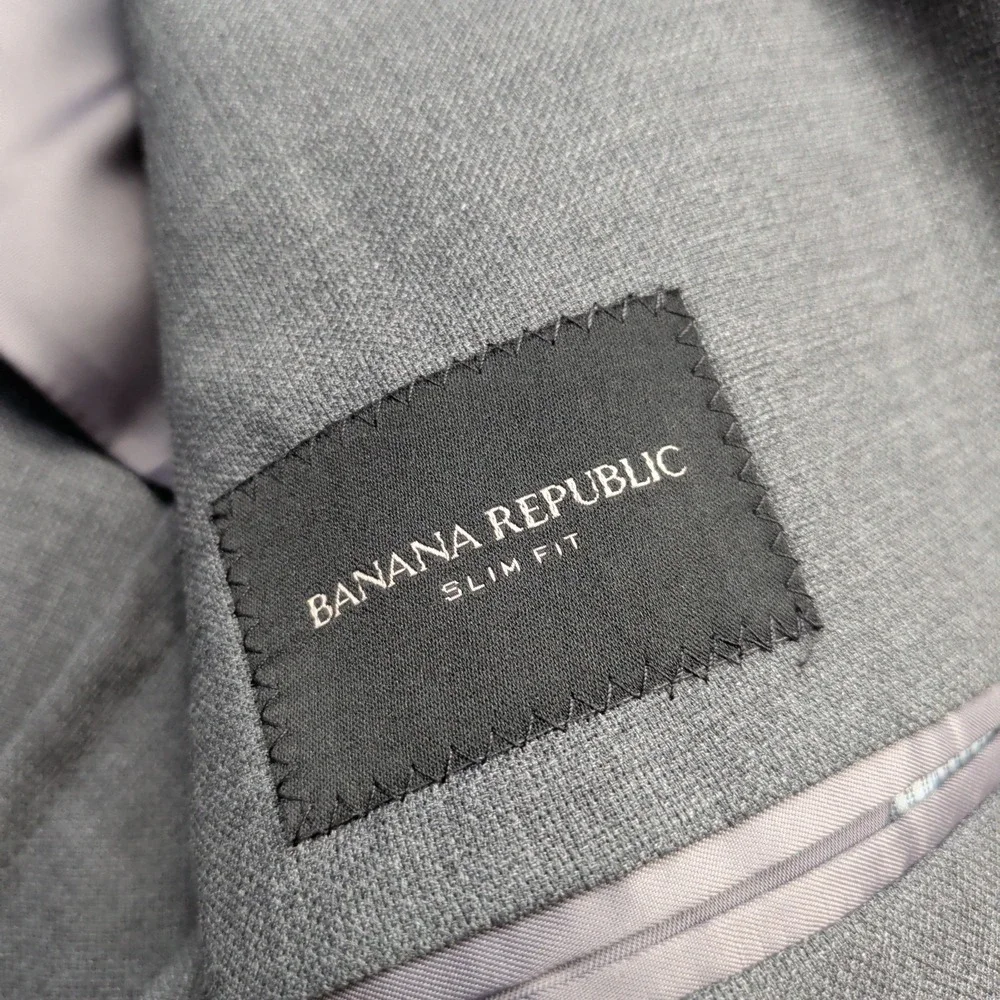 Banana Republic Sport Coat Blazer Men 38R Slim Fit Smart-Weight Performance Wool